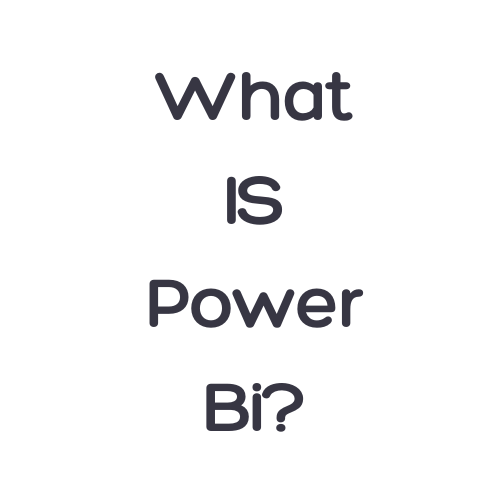Icon representing Power BI: A minimalist bar chart and magnifying glass symbol used for the Getting Started category.